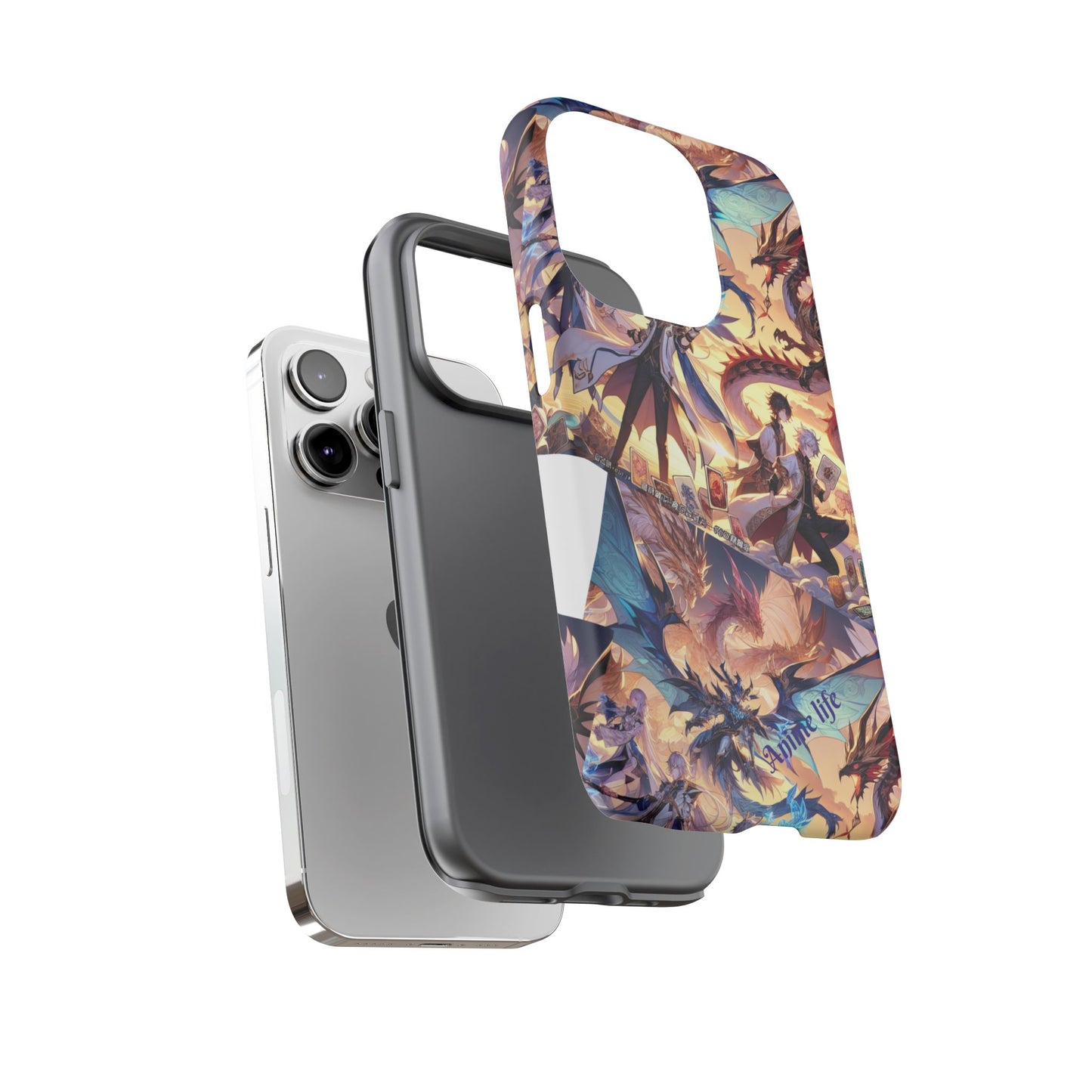 Phone Case, Yugi ho and Dragon Anime, Tough iPhone Cover, Protective Smartphone Shell, Cool Manga Character Design