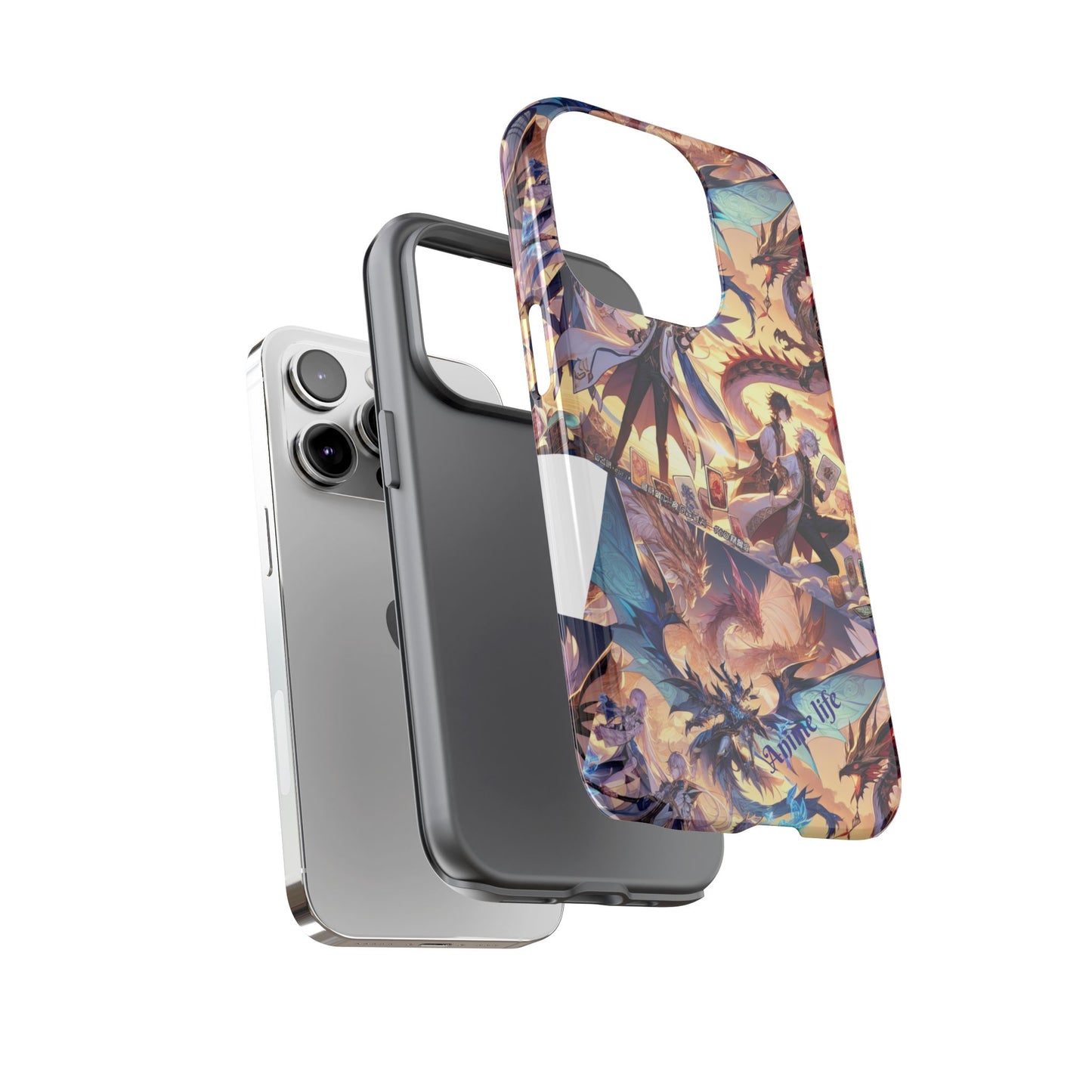 Phone Case, Yugi ho and Dragon Anime, Tough iPhone Cover, Protective Smartphone Shell, Cool Manga Character Design