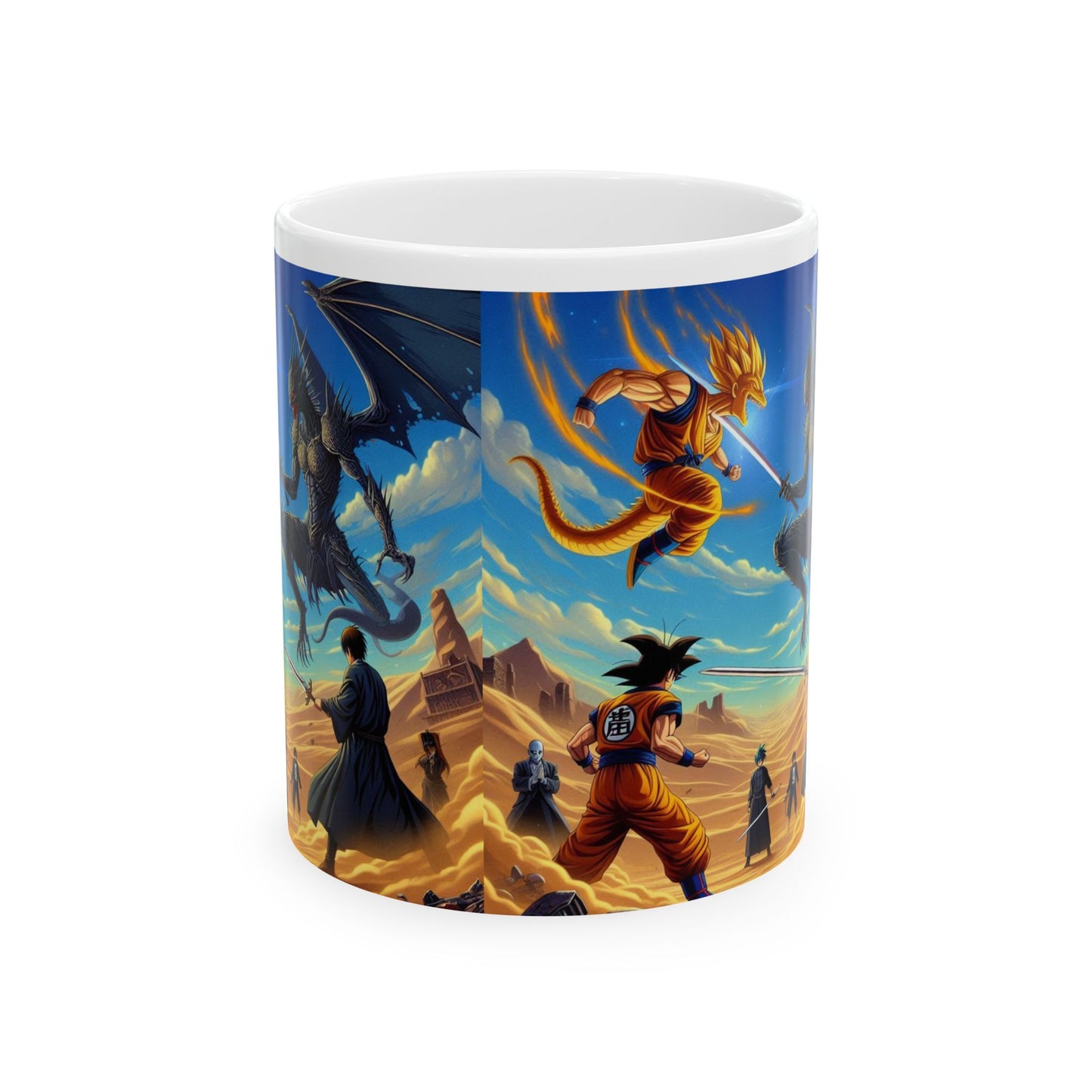 Ceramic Mug, (11oz, 15oz) anime life, goku