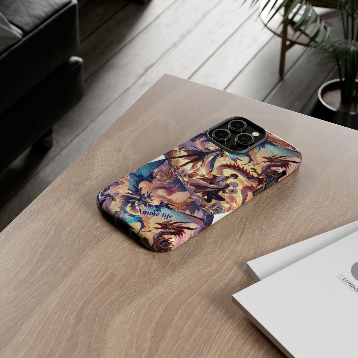 Phone Case, Yugi ho and Dragon Anime, Tough iPhone Cover, Protective Smartphone Shell, Cool Manga Character Design