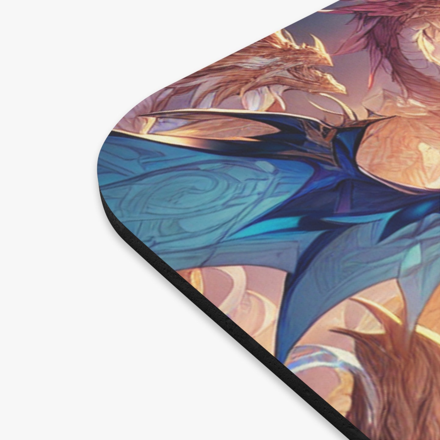 Rectangle Mouse Pad - Anime Theme with Yugi oh and Dragons, Gaming Mouse Mat, Desk Accessory, Office Decor, Computer Supplies, Game Room