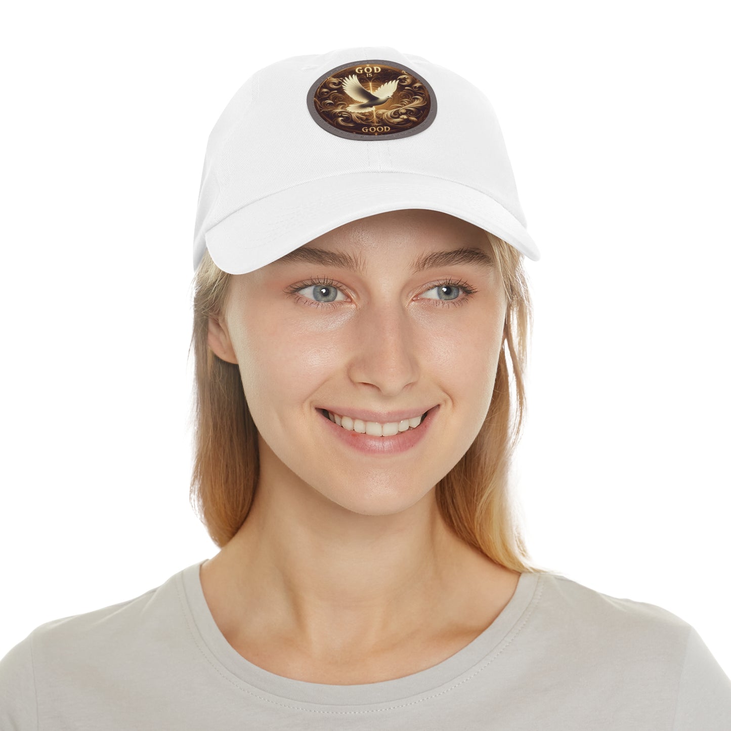 Hat, God is good, Religious Dad Cap, Leather Patch Beanie, Christian Baseball Hat, Inspirational Ball Cap