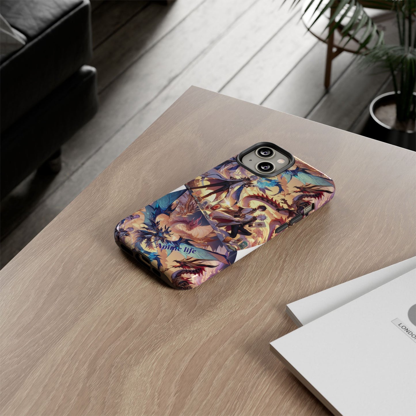 Phone Case, Yugi ho and Dragon Anime, Tough iPhone Cover, Protective Smartphone Shell, Cool Manga Character Design