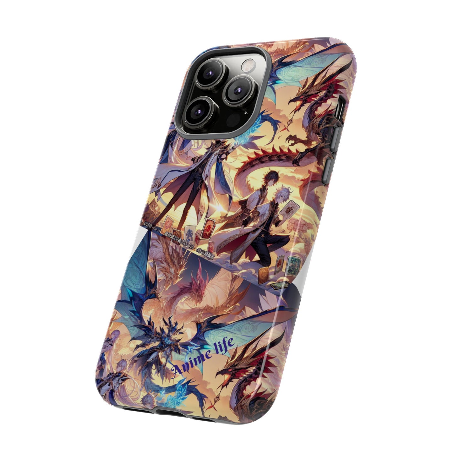 Phone Case, Yugi ho and Dragon Anime, Tough iPhone Cover, Protective Smartphone Shell, Cool Manga Character Design