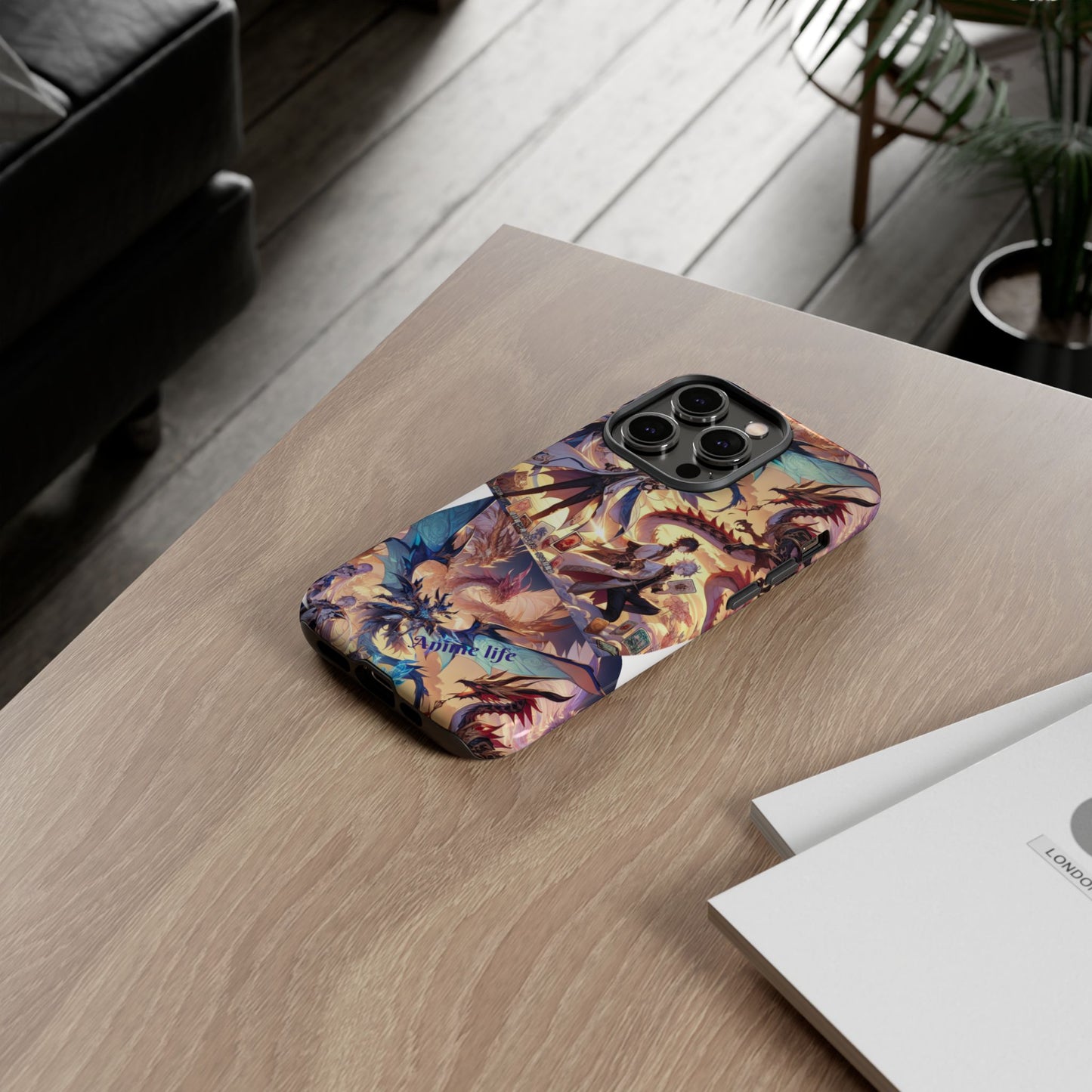 Phone Case, Yugi ho and Dragon Anime, Tough iPhone Cover, Protective Smartphone Shell, Cool Manga Character Design