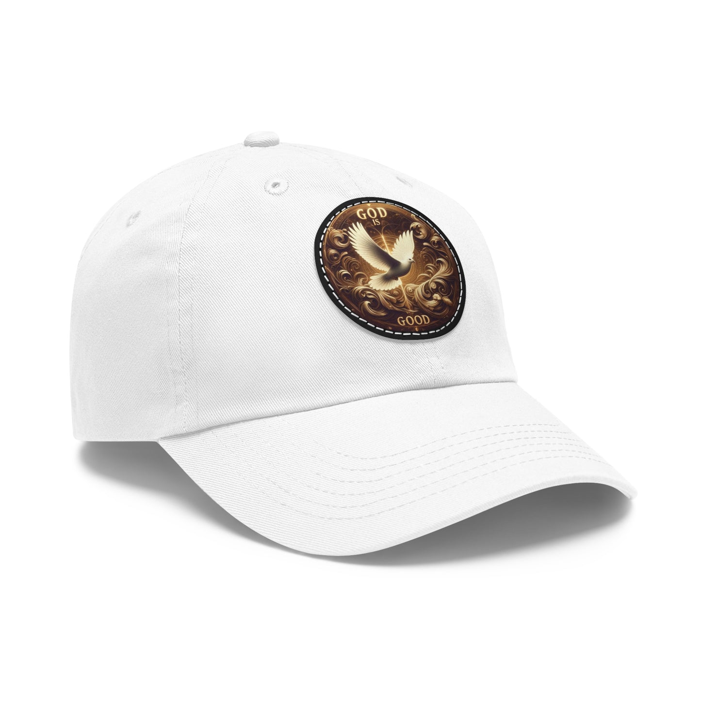 Hat, God is good, Religious Dad Cap, Leather Patch Beanie, Christian Baseball Hat, Inspirational Ball Cap