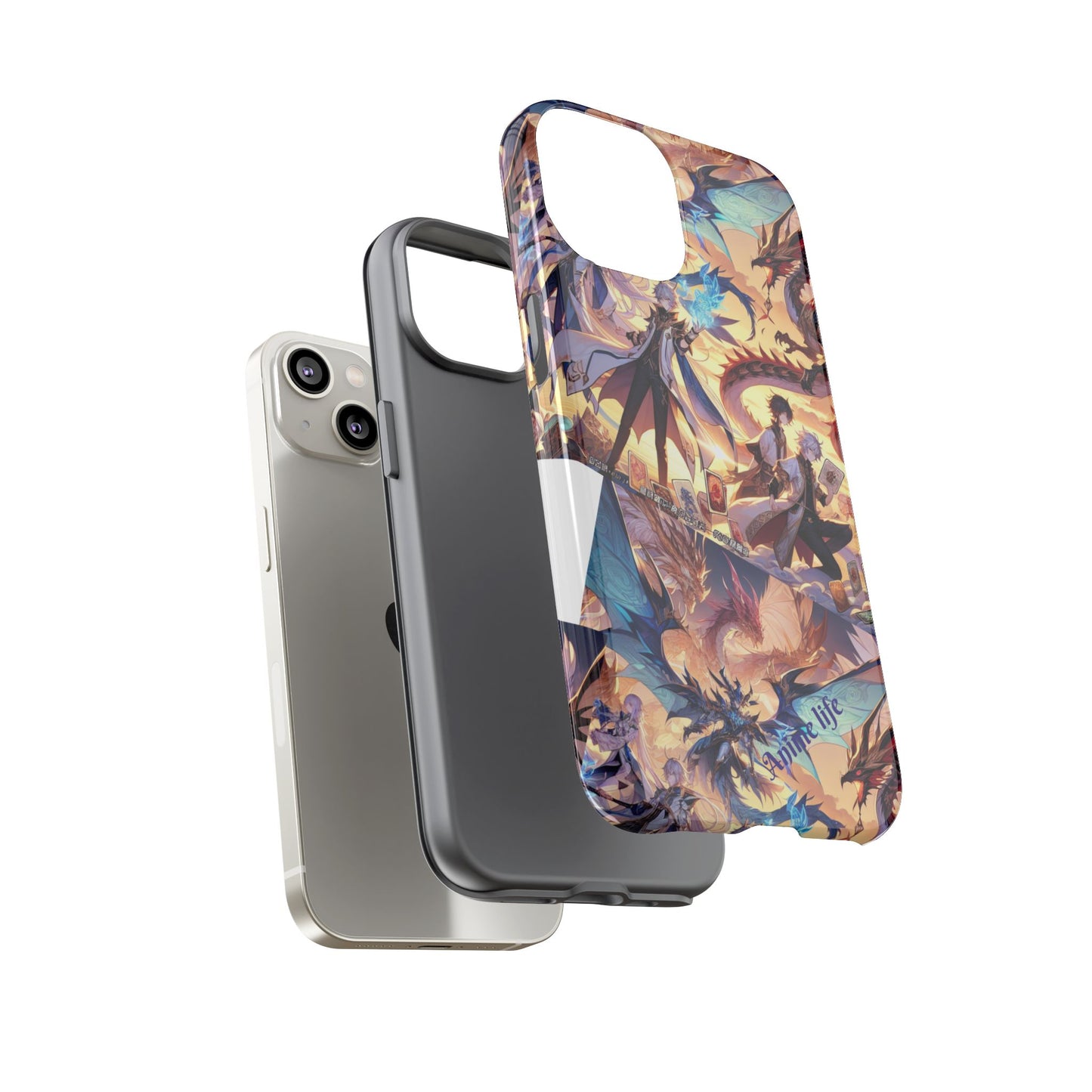 Phone Case, Yugi ho and Dragon Anime, Tough iPhone Cover, Protective Smartphone Shell, Cool Manga Character Design