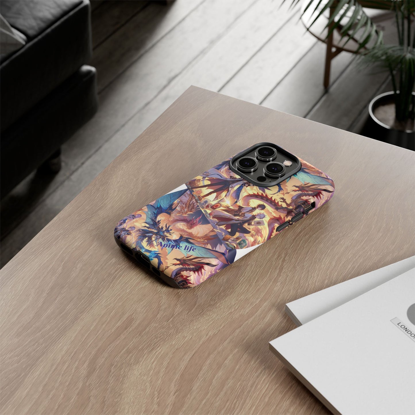 Phone Case, Yugi ho and Dragon Anime, Tough iPhone Cover, Protective Smartphone Shell, Cool Manga Character Design