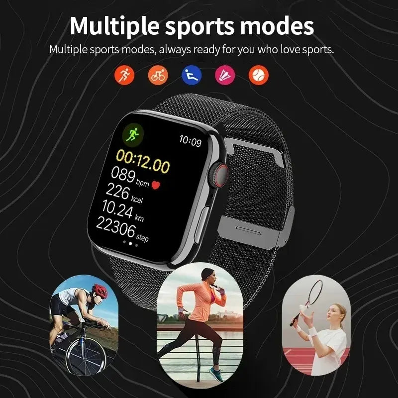 Men's Sport Smartwatch Bluetooth GPS Health Monitoring, Reloj Inteligente